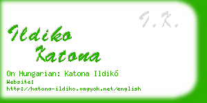 ildiko katona business card